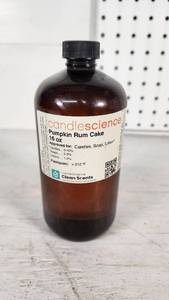 lot 39 image: Candlescience Pumpkin Rum Cake Fragrance Oil 16 oz Bottle Just over 12 Full - See Pics