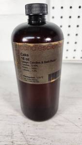 lot 40 image: Candlescience Cake Fragrance Oil 16 oz - Just Under 12 Full - See 3rd Pic