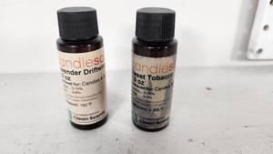 lot 53 image: CandleScience Lavender Driftwood and Sweet Tobacco Fragrance Oils - 1 Oz Bottles Nearly Full
