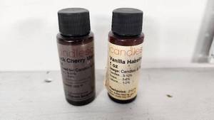 lot 57 image: Candlescience Black Cherry Merlot and Vanilla Hazelnut Fragrance Oils 1oz Bottles Nearly Full