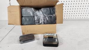 lot 99 image: Tamicy Metal Rectangle Hinged Containers