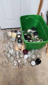 lot 116 image: Collection of Used Glass Jars and Candle Holders