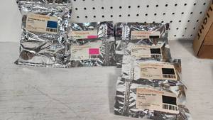 lot 118 image: Candlescience Dye Blocks including Caribbean Blue, Pale Pink, and Forest Green