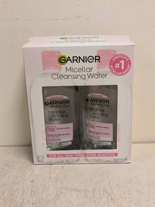 lot 36 image: NEW GARNIER MICELLAR CLEANSING WATER 2PK