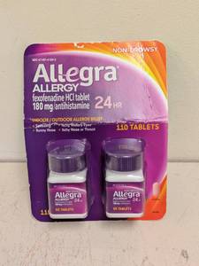 lot 42 image: NEW ALLEGRA ALLERGY 110 TABLETS