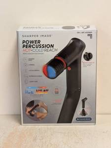 lot 28 image: SHARPER IMAGE POWER PERCUSSION HOT  COLD REACH PERCUSSION MASSAGER
