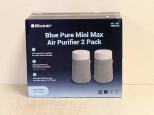 lot 119 image: BLUEAIR BLUE PURE MINI MAX AIR AIR PURIFIER 2PK