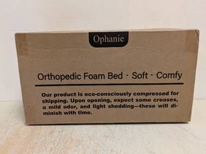 lot 121 image: NEW OPHANIE ORTHOPEDIC FOAM PET BED