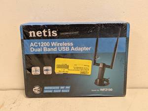 lot 114 image: NEW NETIS AC1200 WIRELESS DUAL BAND USB ADAPTER