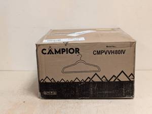 lot 66 image: NEW CAMPIOR VELVET HANGERS (IVORY) 80PK
