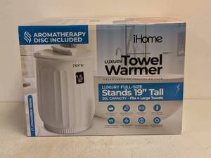 lot 70 image: NEW IHOME LUXURY TOWEL WARMER