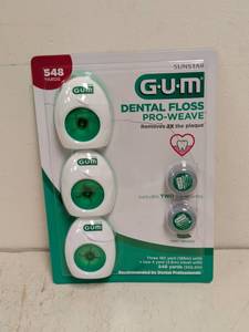 lot 81 image: NEW GUM DENTAL FLOSS PRO-WEAVE 548YDS