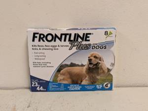 lot 55 image: FRONTLINE PLUS FOR DOGS (23-44LBS) 8PK