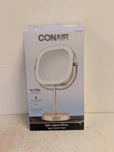 lot 60 image: NEW CONAIR LED LIGHTED MIRROR
