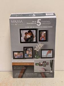 lot 213 image: NEW MIKASA HOME ACCENTS ENAMEL FRAMES 5PK