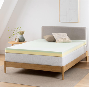 lot 5 image: Zinus 3 Inch Green Tea Memory Foam Mattress Topper
