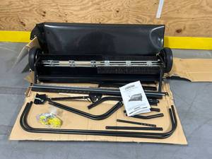 lot 30 image: Strongway 48in. Quick-Assemble Lawn Sweeper