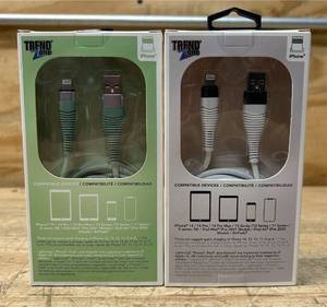 lot 107 image: TrendZone Paracord Rope Lighting Cable lot of 2