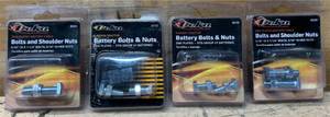 lot 108 image: Deka Battery and Bolts and Nuts lot of 4
