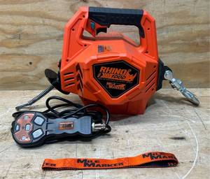 lot 125 image: Rhino Pull 1000 lb Portable Electric Winch