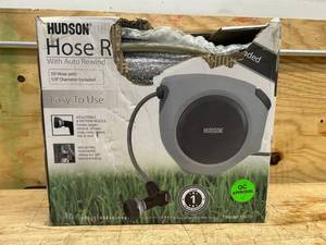 lot 134 image: 50 ft. Hose Reel with auto rewind (untested)