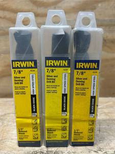lot 140 image: Irwin Silver and Deming Drill Bit 78  lot of 3