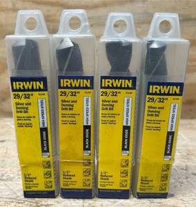 lot 142 image: Irwin Drill and Deming Drill Bit 2932  lot of 5