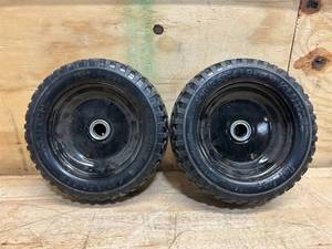 lot 171 image: Klutch Flat-Free Universal Utility Tire Assembly, 4.103.50-4, Stud Tread (lot of 2)