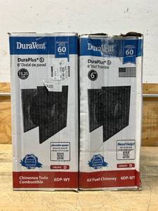 lot 206 image: DuraVent DuraPlus 6  Wall Thimble lot of 2