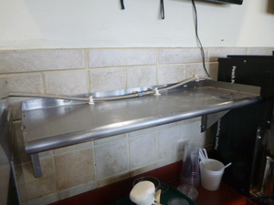 lot 31 image: Stainless Steel Wall Shelf
