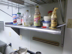 lot 32 image: Stainless Steel Wall Shelf