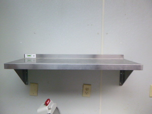 lot 34 image: Stainless Steel Wall Shelf