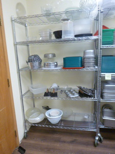 lot 47 image: 5-Tier Wire Shelving