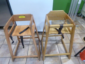 lot 53 image: 2 Restaurant High Chairs