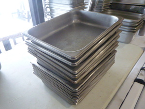 lot 69 image: Half Size Steam Table Pans