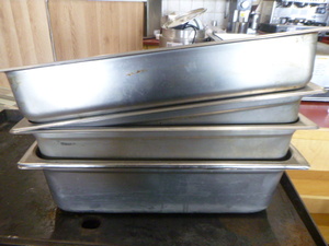 lot 72 image: Full Size Steam Table Pans