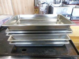 lot 73 image: Full Size Steam Table Pans