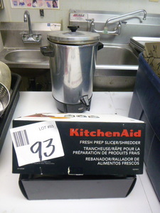 lot 93 image: SlicerShredder Attachment and Coffee Maker