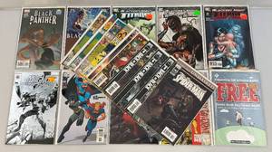 lot 13 image: Misc. Collectible Comics Including Black Panther And More (Bagged And Carded)