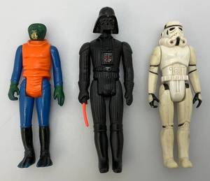 1970's - 80's STAR WARS Action Figures Including Darth Vador And More