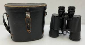 lot 84 image: Vintage Sans & Streiffe #804 Mariner 7x50 7.1 Hard Coated Binoculars With Original Case And Lens Covers Japan