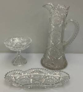 lot 87 image: Misc. Vintage Cut Glass Items