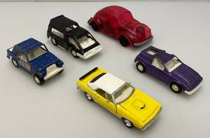 lot 107 image: Vintage Miniature Die Cast Tootsie Toy Cars Including VW Bug And More