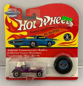 lot 117 image: 1993 Mattel REDLINE HotWheels Vintage Collection RED BARON Rare PURPLE (New Old Stock)