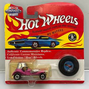 lot 118 image: 1993 Mattel REDLINE HotWheels Vintage Collection RED BARON Rare PINK (New Old Stock)