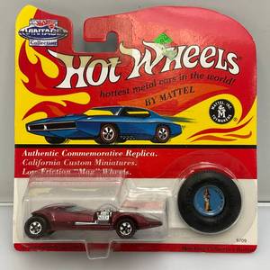 lot 120 image: 1993 Mattel REDLINE HotWheels Vintage Collection TWIN MILL Maroon (New Old Stock)