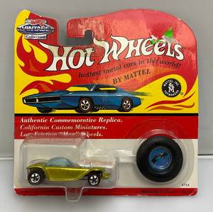 lot 123 image: 1993 Mattel REDLINE HotWheels Vintage Collection BEATNIK BANDIT Apple Green (New Old Stock)