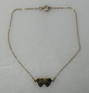 lot 177 image: PERFECT FOR VALETINES DAY Vintage 120th 12K Gold Filled Heart Bracelet