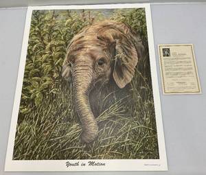 lot 194 image: Unframed Gail Adams Print Youth In Motion Print 22 34 x 29