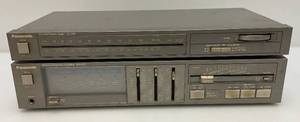 lot 195 image: Vintage Panasonic AMFM Stereo Tuner ST-355 & Setreo Integrated Amplifier SU-355 (One Missing Power Cord)